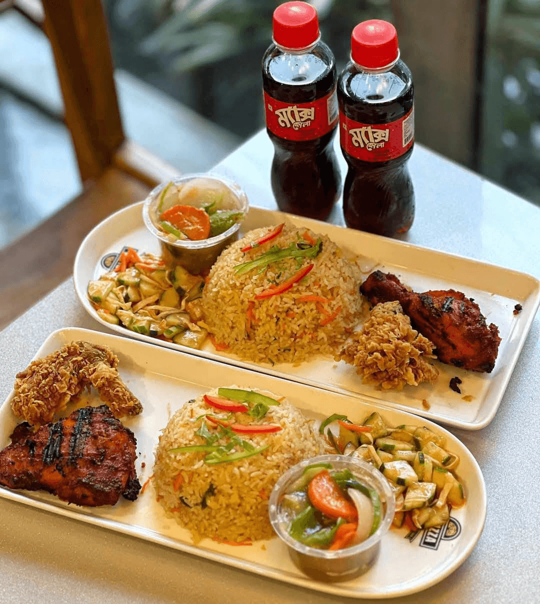 Fried Chicken 1 pc + Egg Fried Rice + Drinks + Chinese Vegetable