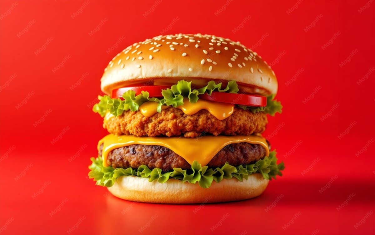 Double Decker Chicken Burger