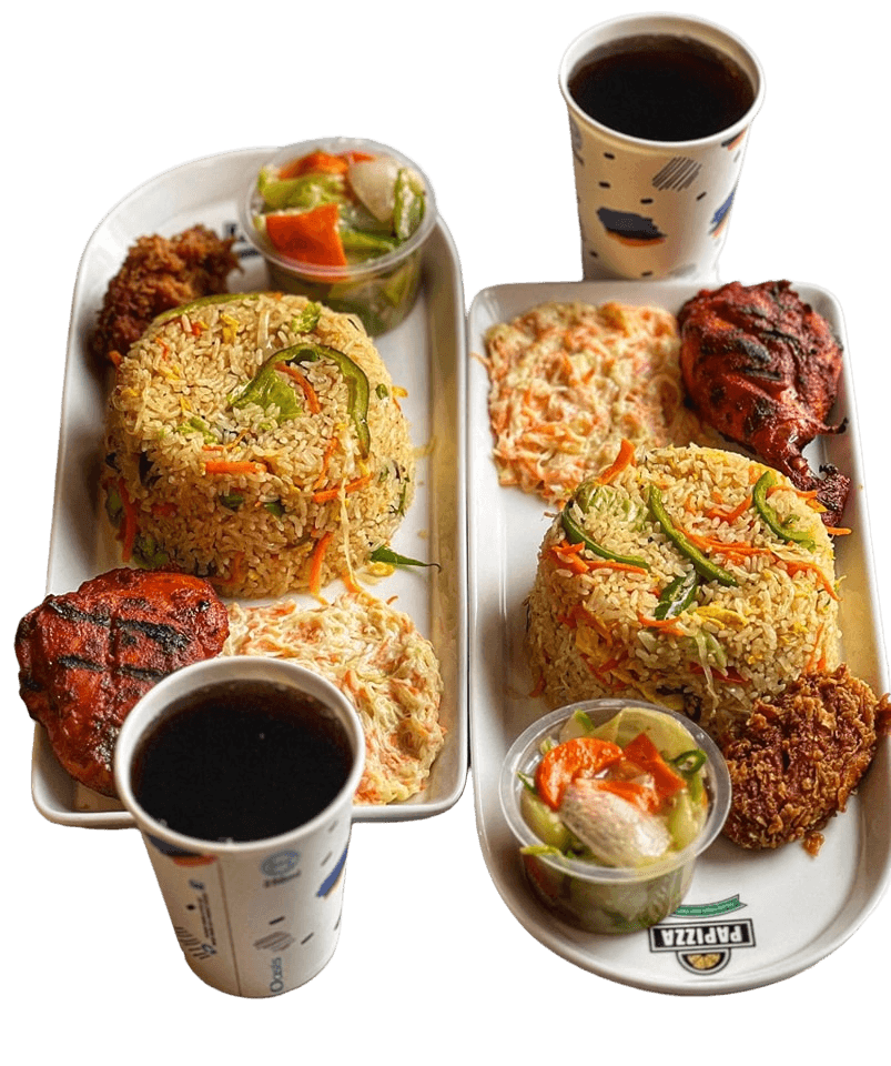 Spicy Chicken 1 pc + Egg Fried Rice + Drinks + Chinese Vegetable